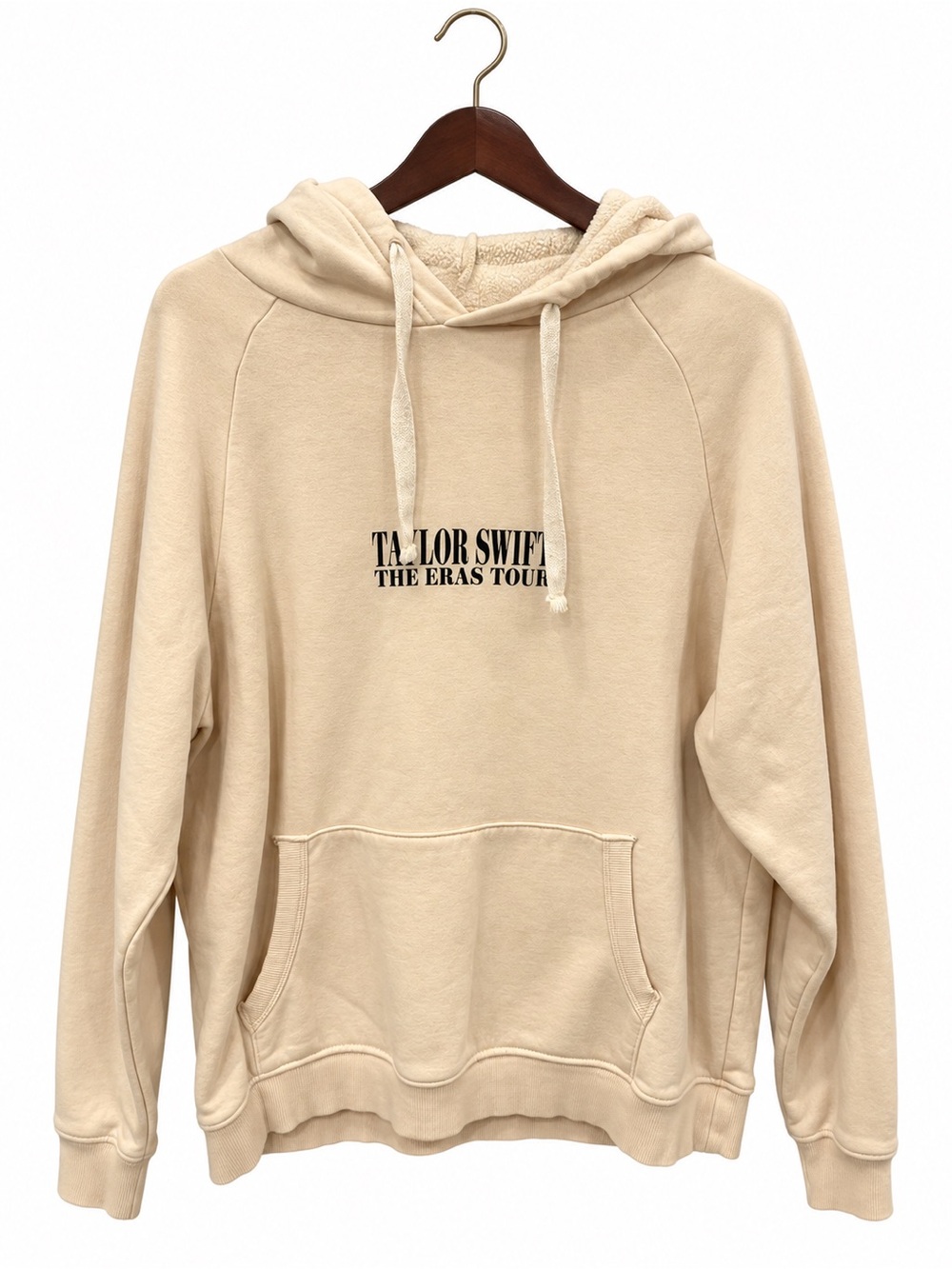 Taylor Swift Beige Crewneck Hoodie - The Eras Tour Logo